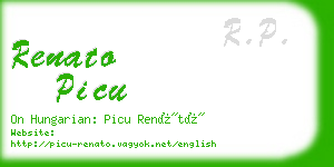 renato picu business card